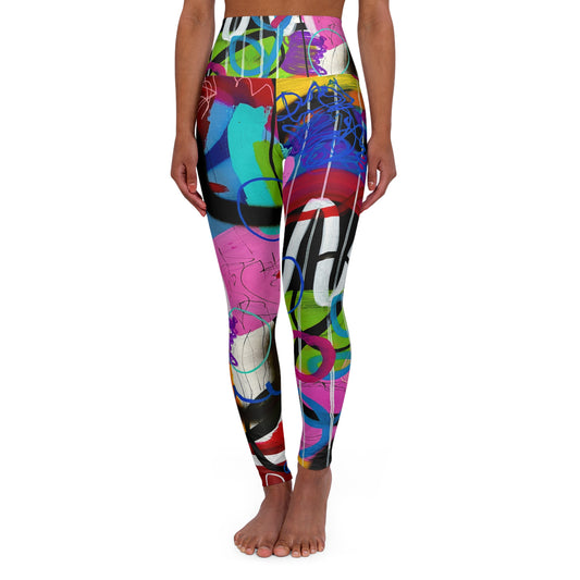 High Waisted Leggings (AOP) by Dani Wilson