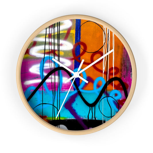 Abstract Wall Clock by Dani Wilson