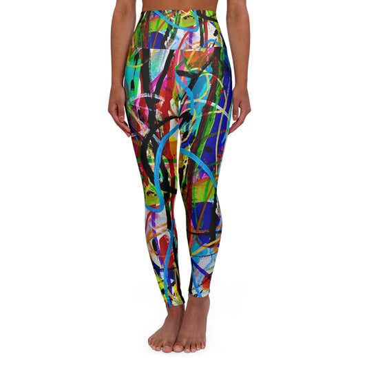 High Waisted Leggings (AOP) by Dani Wilson