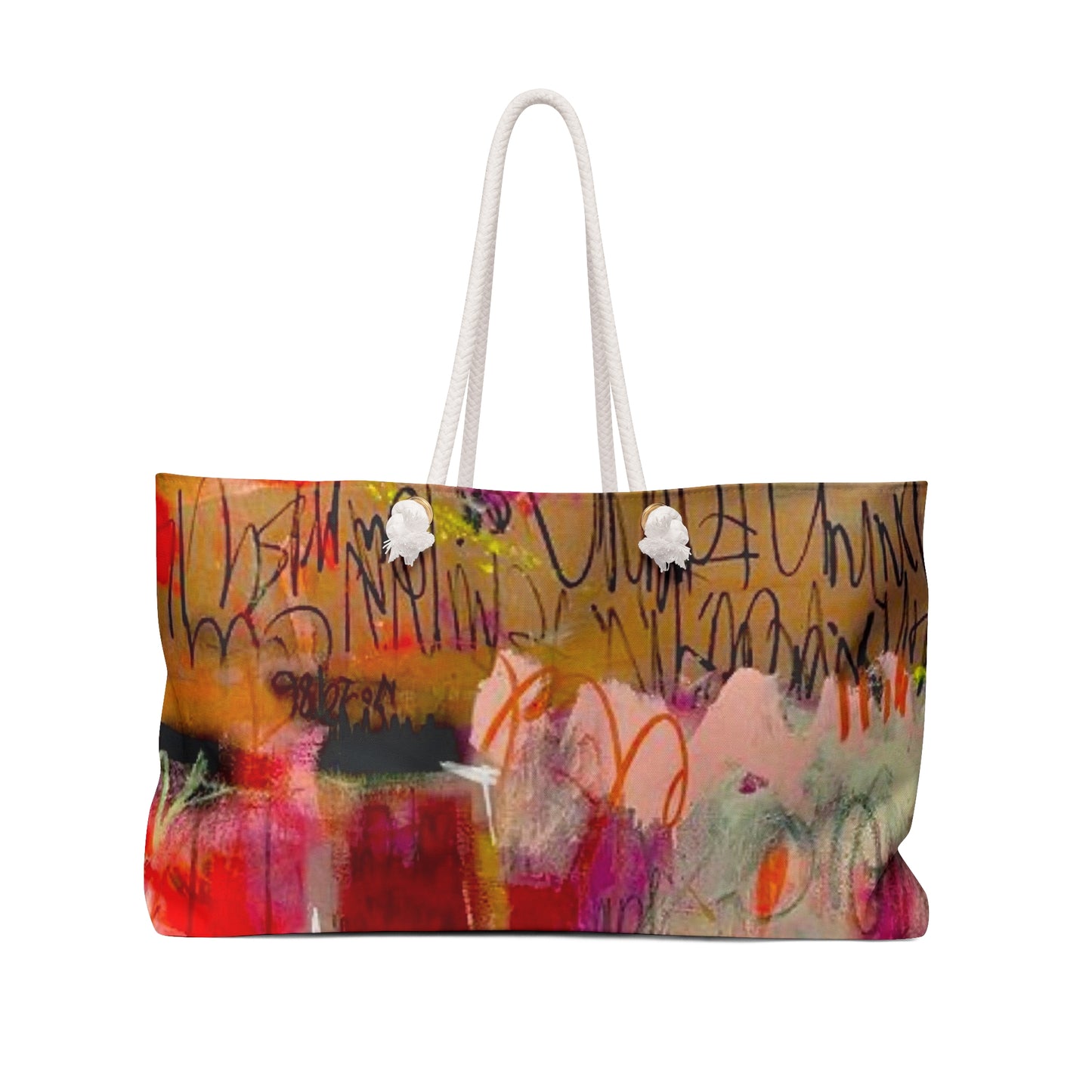 Abstract Graffiti Art 24x13 Cotton Tote Bag