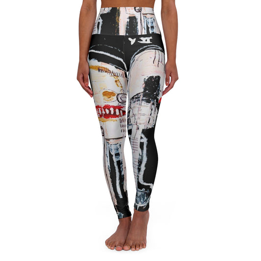 Graffiti High Waisted Yoga Leggings (AOP)
