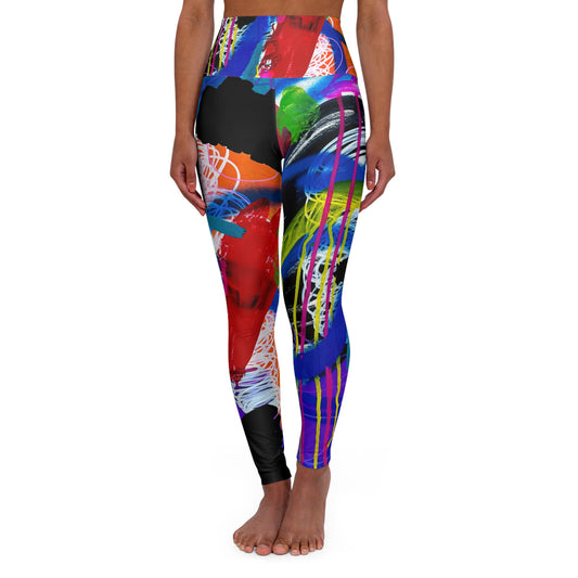 High Waisted Leggings (AOP) by Dani Wilson