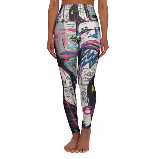 High Waisted Yoga Leggings (AOP)