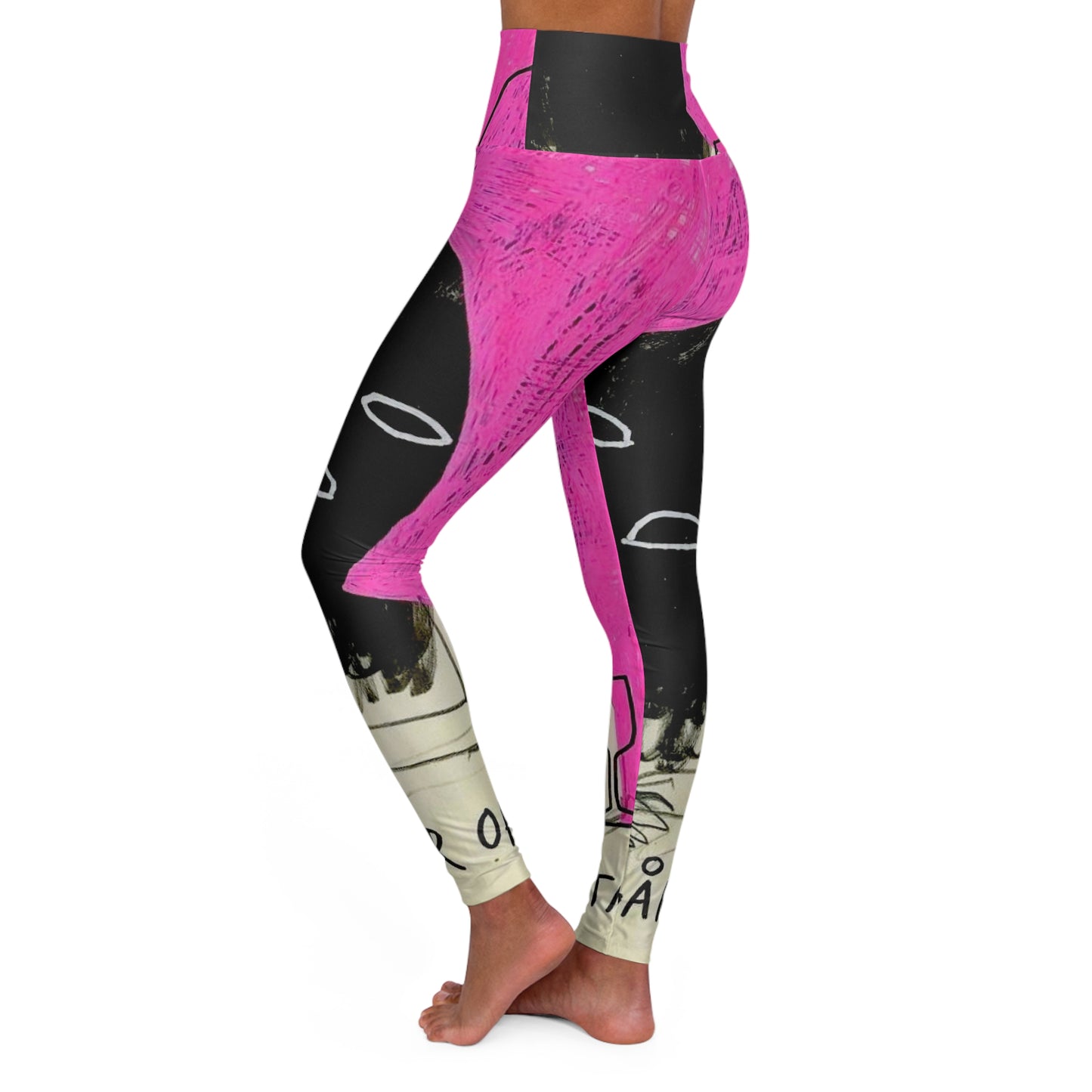 High Waisted Yoga Leggings (AOP)