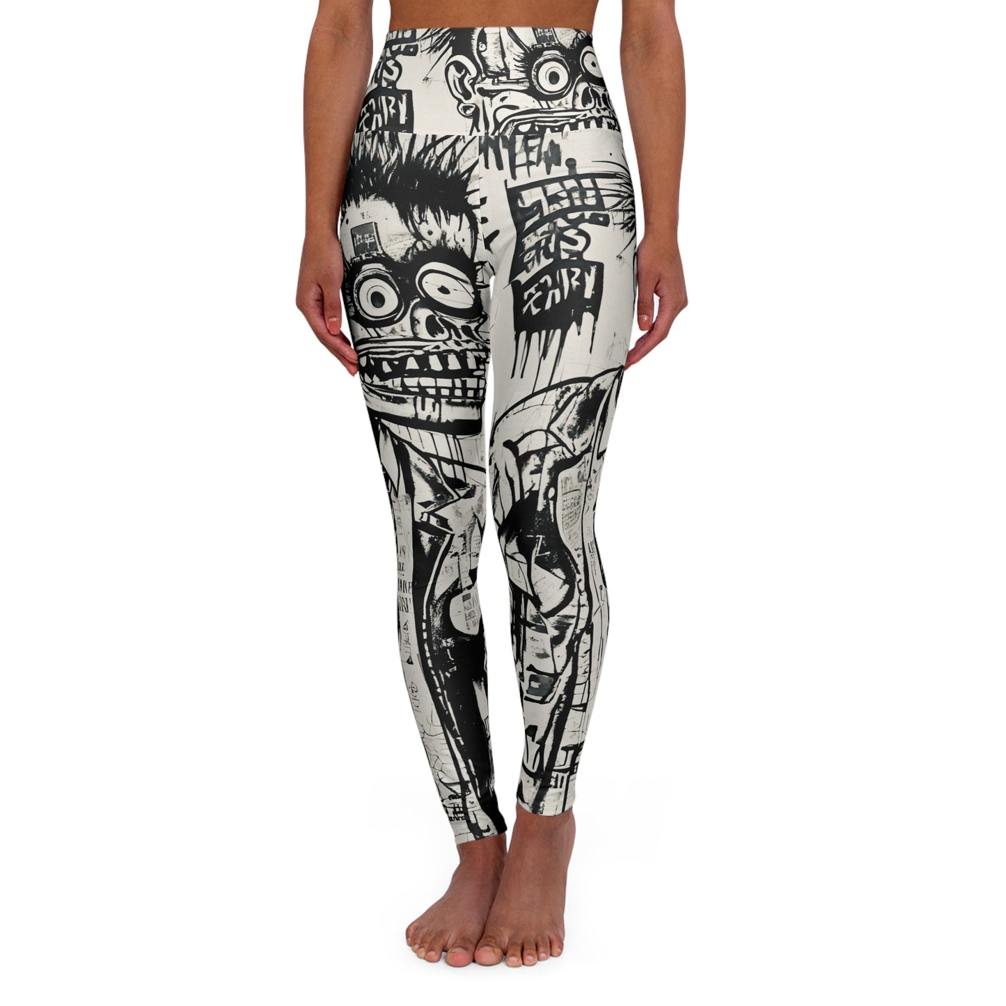 High Waisted Yoga Leggings (AOP)