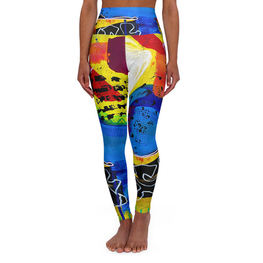 High Waisted Leggings (AOP) by Dani Wilson