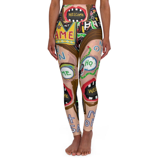 Wearable Art Yoga Leggings (AOP) by Dani Wilson