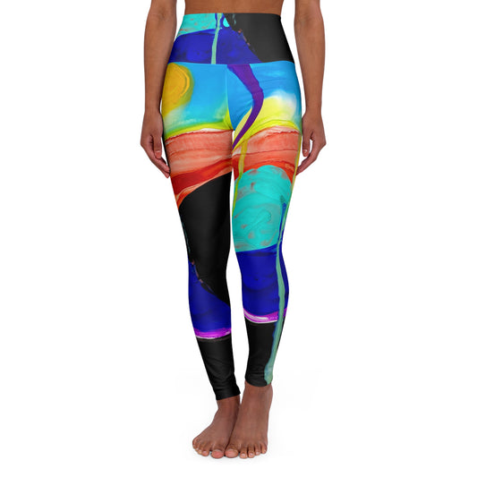 High Waisted Leggings (AOP) by Dani Wilson