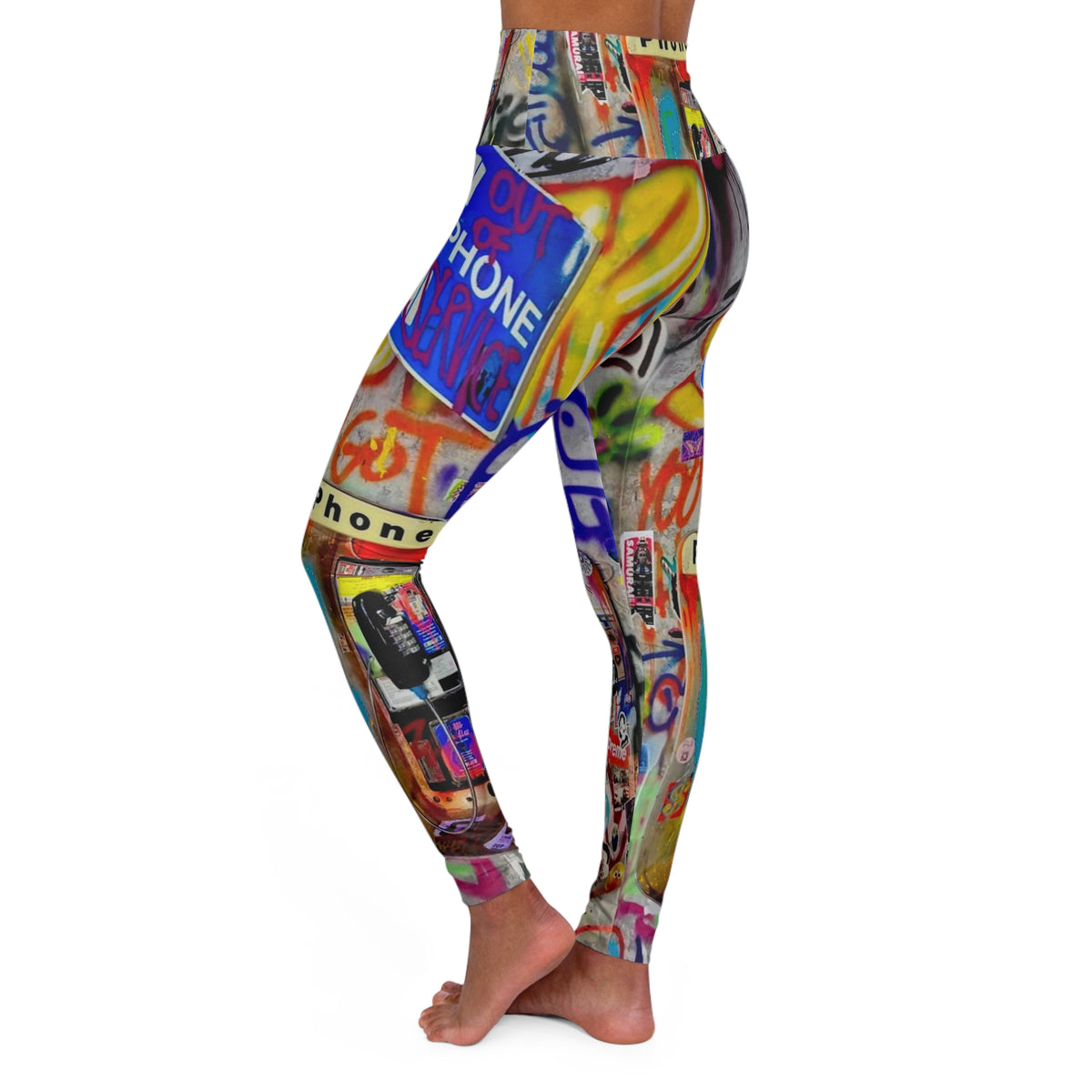 High Waisted Yoga Leggings (AOP)