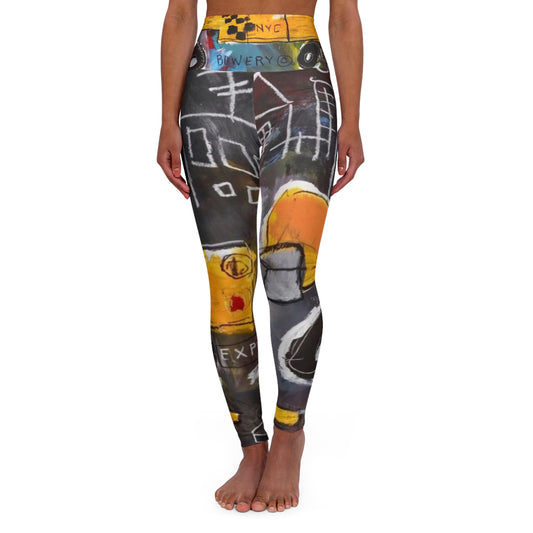 High Waisted Yoga Leggings (AOP)