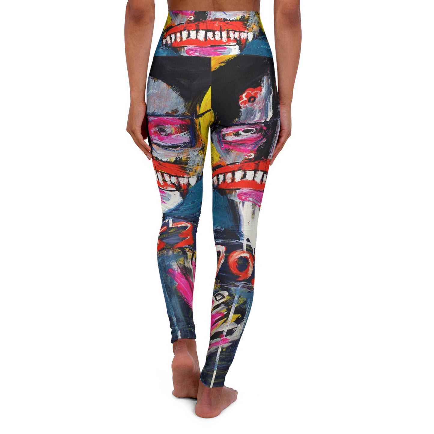 High Waisted Yoga Leggings (AOP) by Dani Wilson