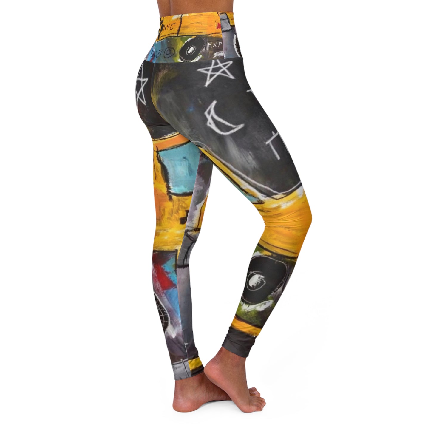High Waisted Yoga Leggings (AOP)