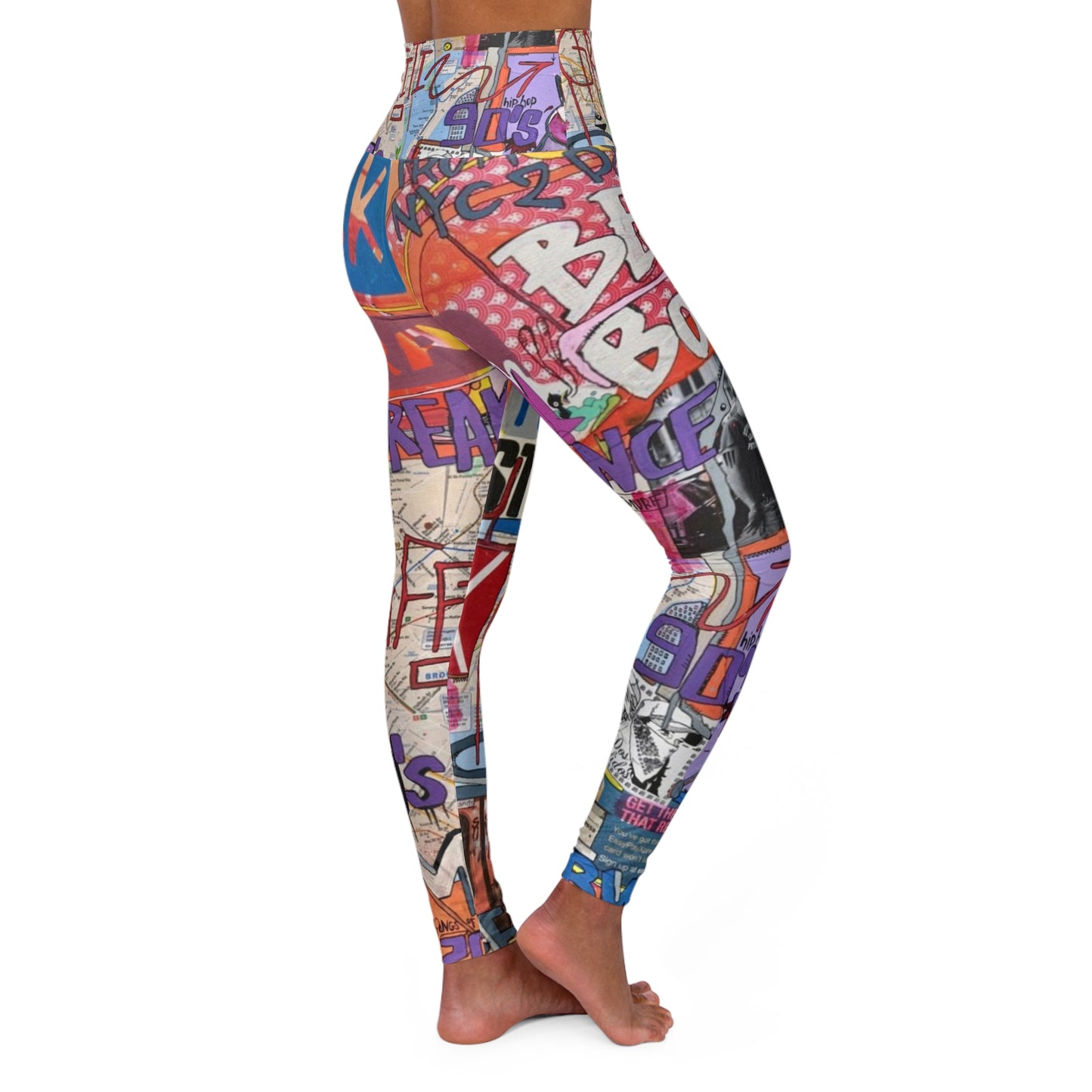 High Waisted Yoga Leggings (AOP) by Dani Wilson