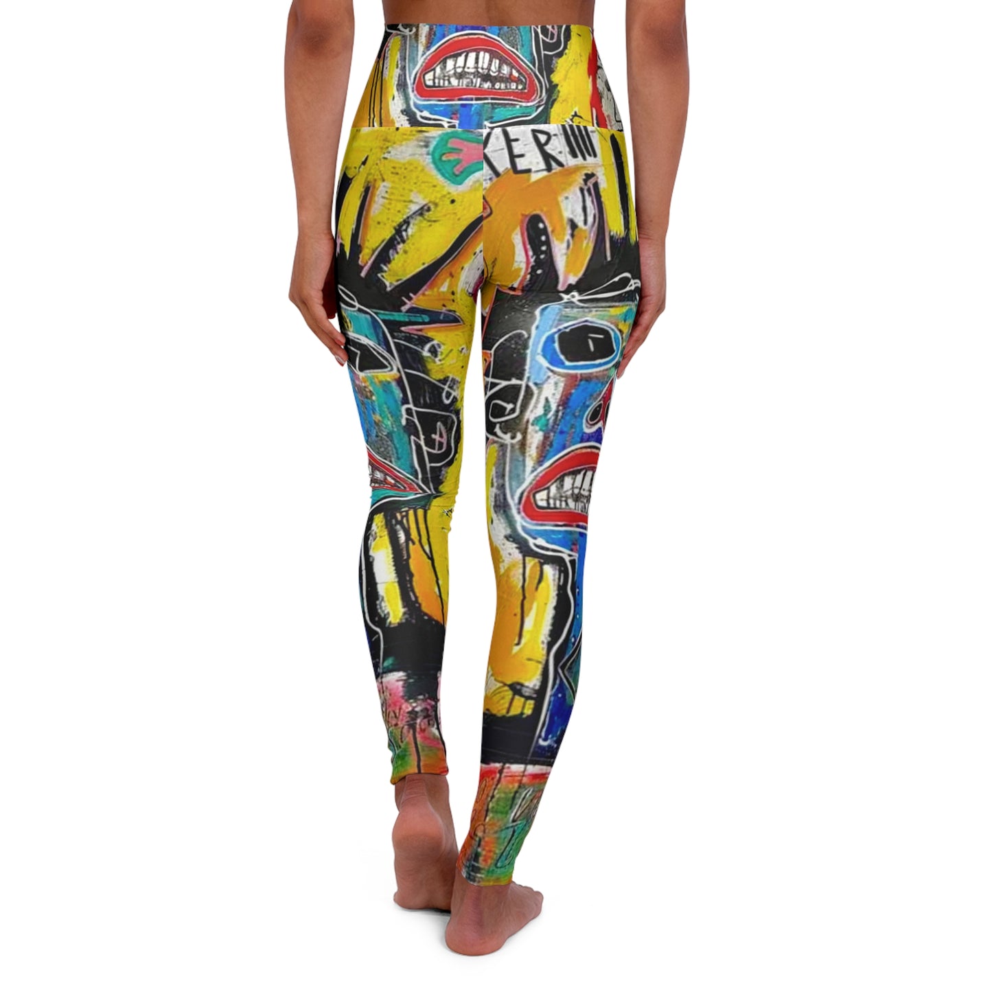 High Waisted Yoga Leggings (AOP) by Dani Wilson