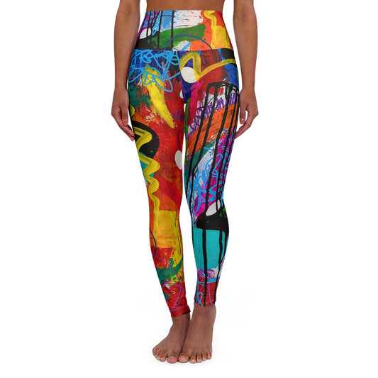 High Waisted Leggings (AOP) by Dani Wilson