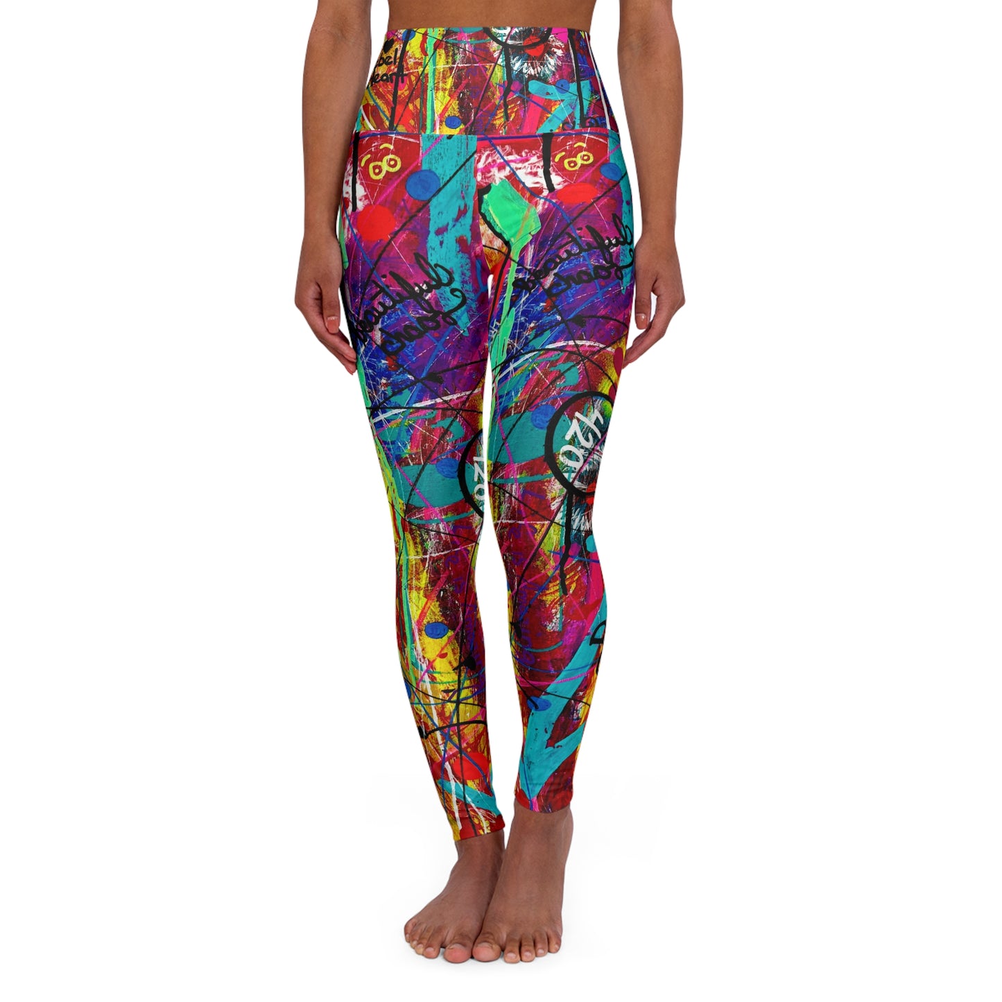 High Waisted Leggings (AOP) by Dani Wilson