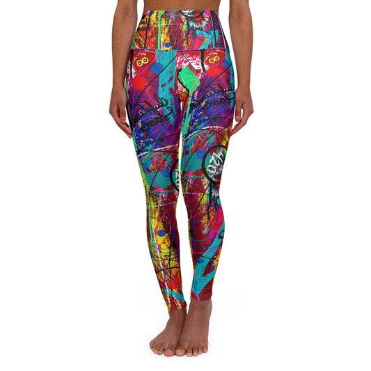 High Waisted Leggings (AOP) by Dani Wilson