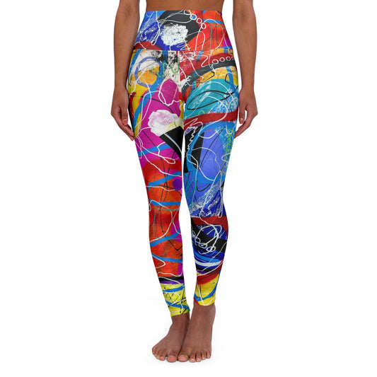 1-Featured - High Waisted Leggings (AOP) by Dani Wilson
