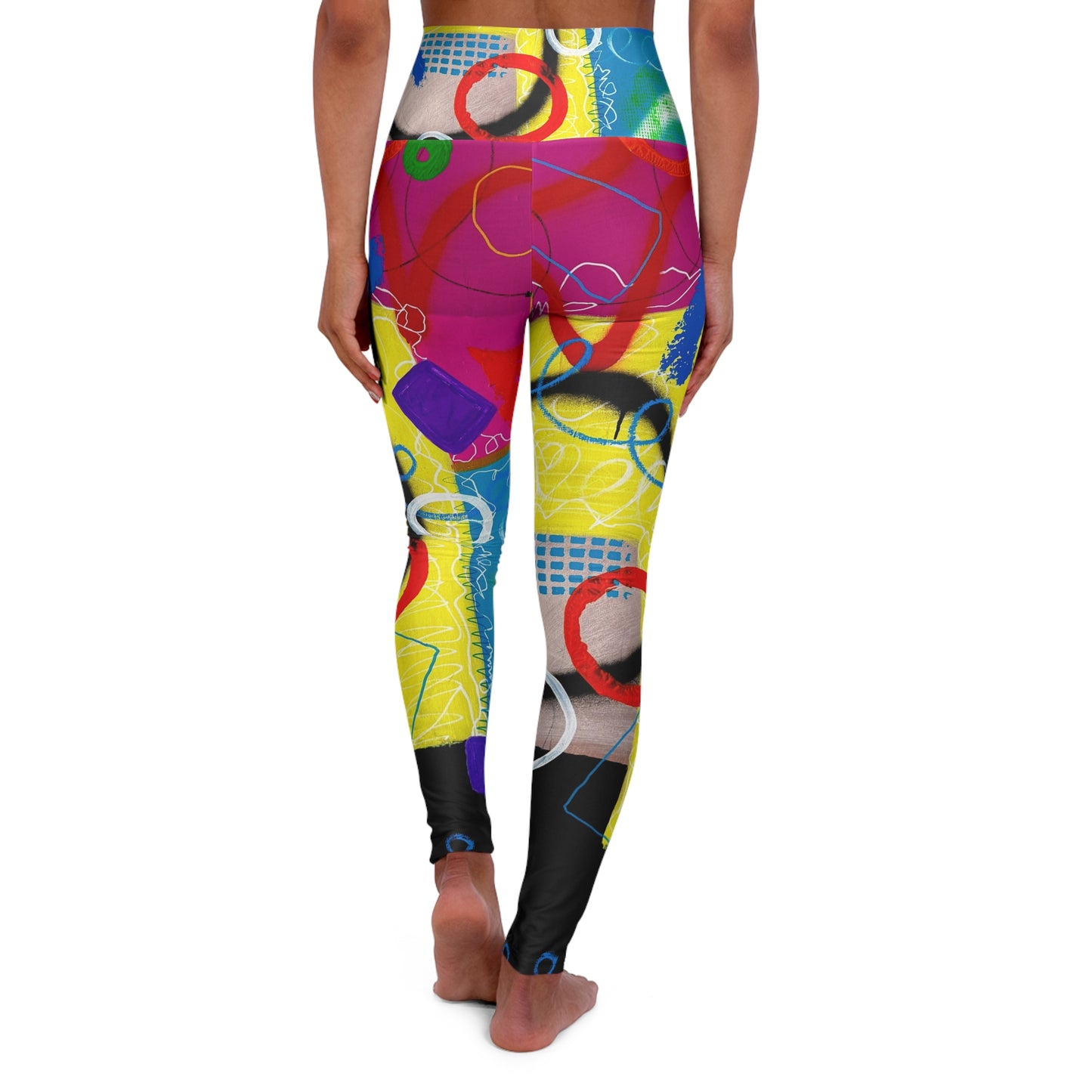 High Waisted Leggings (AOP) by Dani Wilson