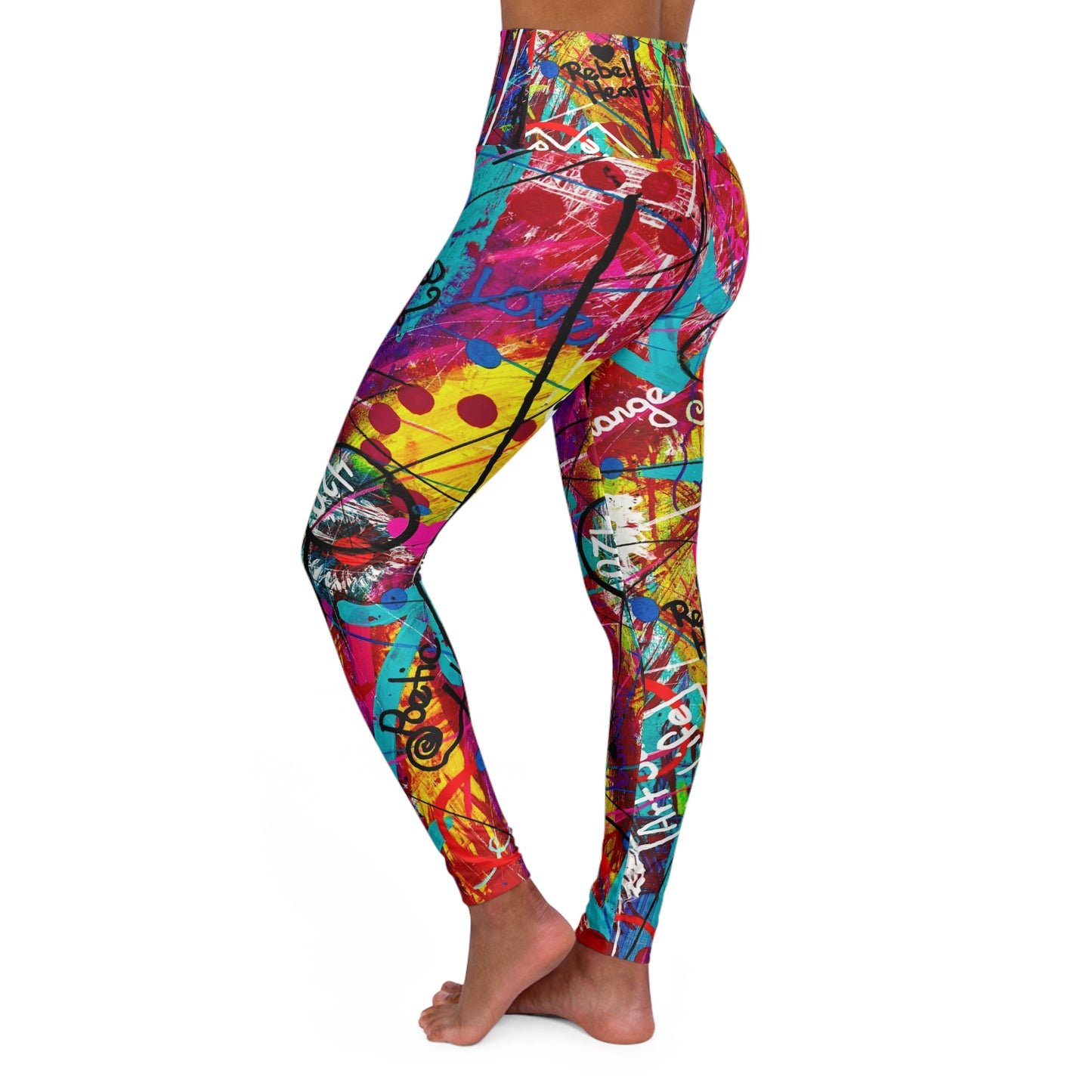 High Waisted Leggings (AOP) by Dani Wilson