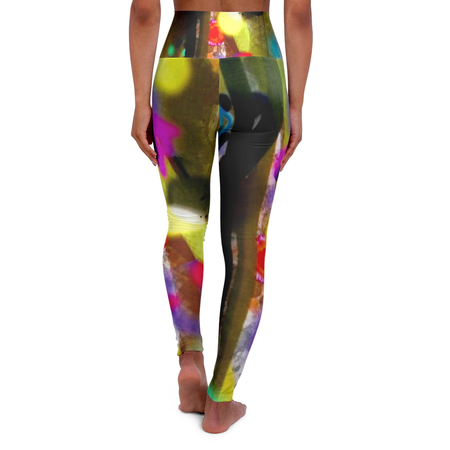 High Waisted Yoga Leggings (AOP)by Dani Wilson