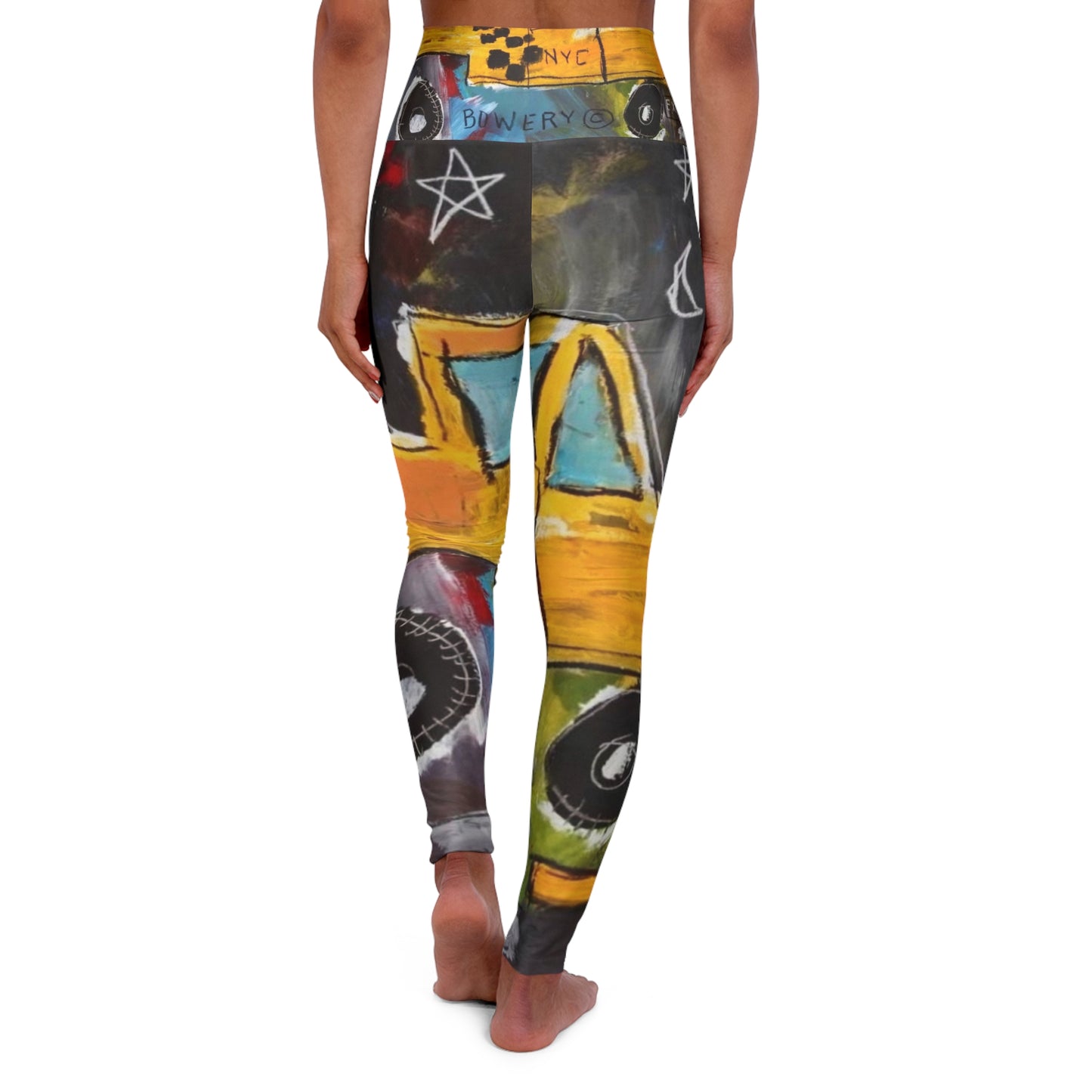 High Waisted Yoga Leggings (AOP)