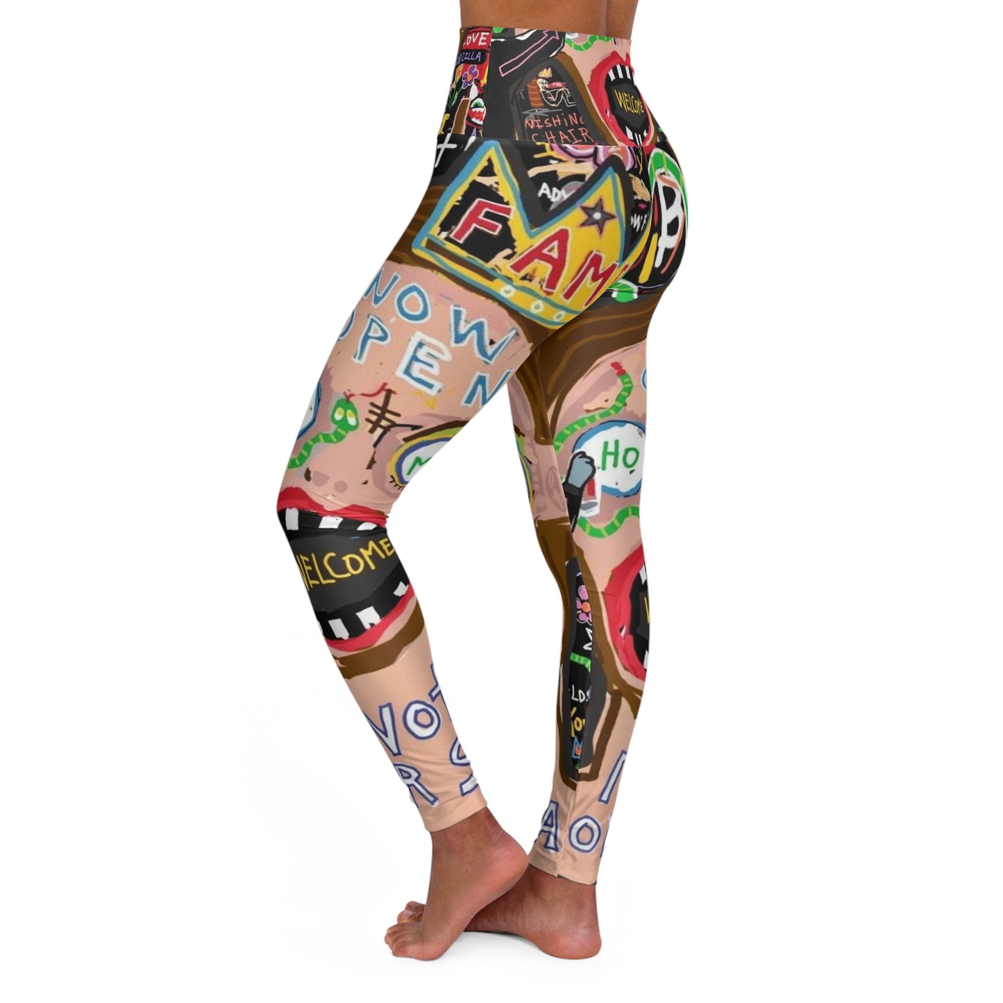 Wearable Art Yoga Leggings (AOP) by Dani Wilson