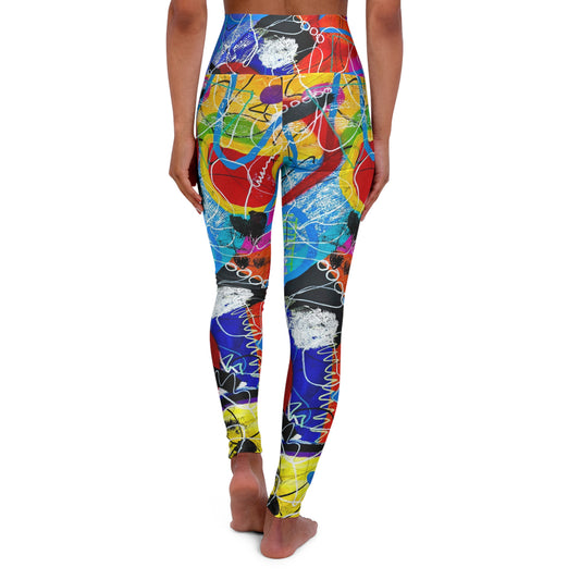 1-Featured - High Waisted Leggings (AOP) by Dani Wilson