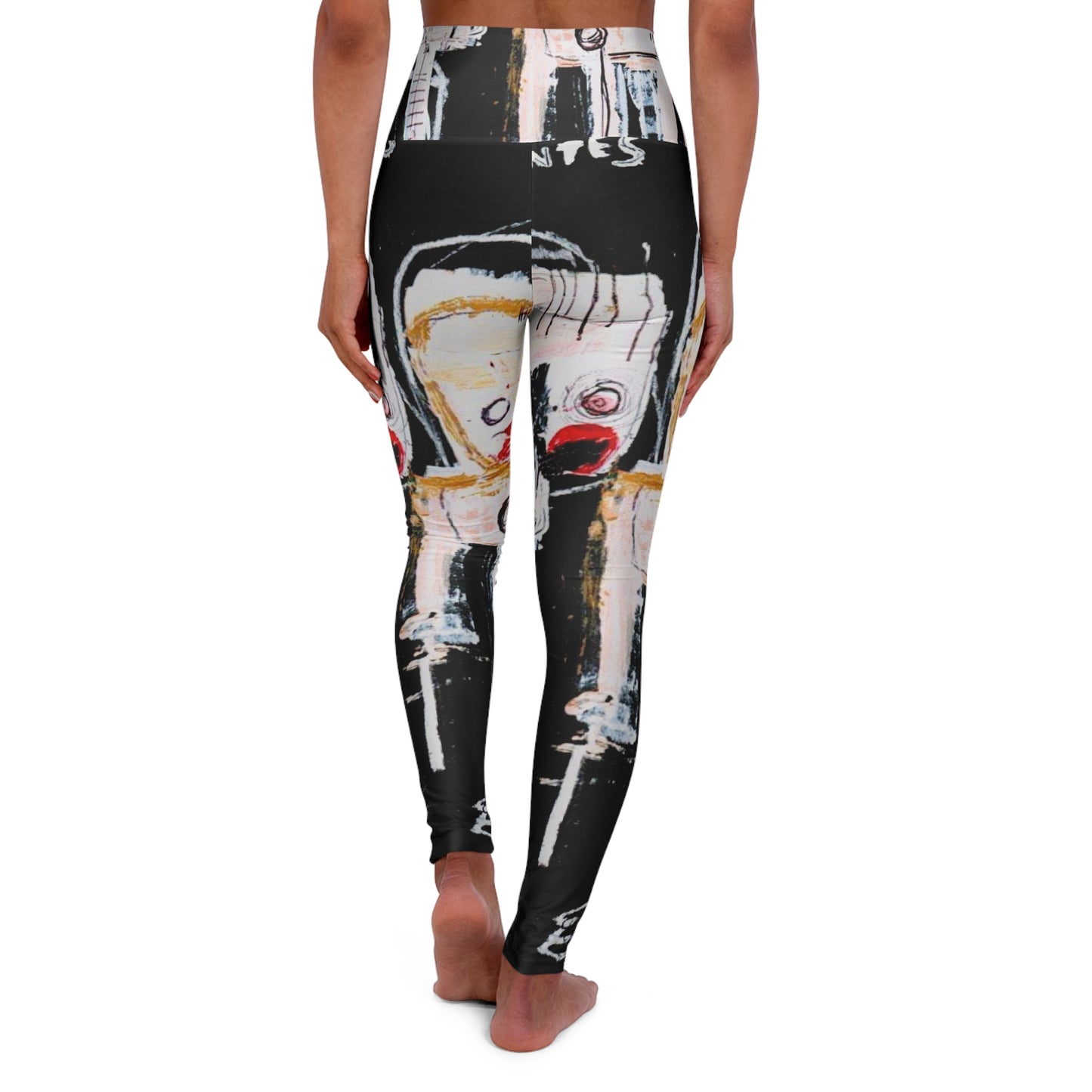 Graffiti High Waisted Yoga Leggings (AOP)