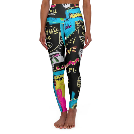High Waisted Yoga Leggings (AOP)
