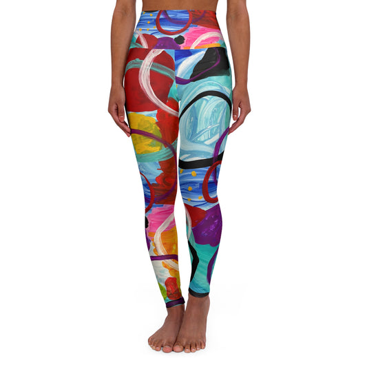 High Waisted Leggings (AOP) by Dani Wilson