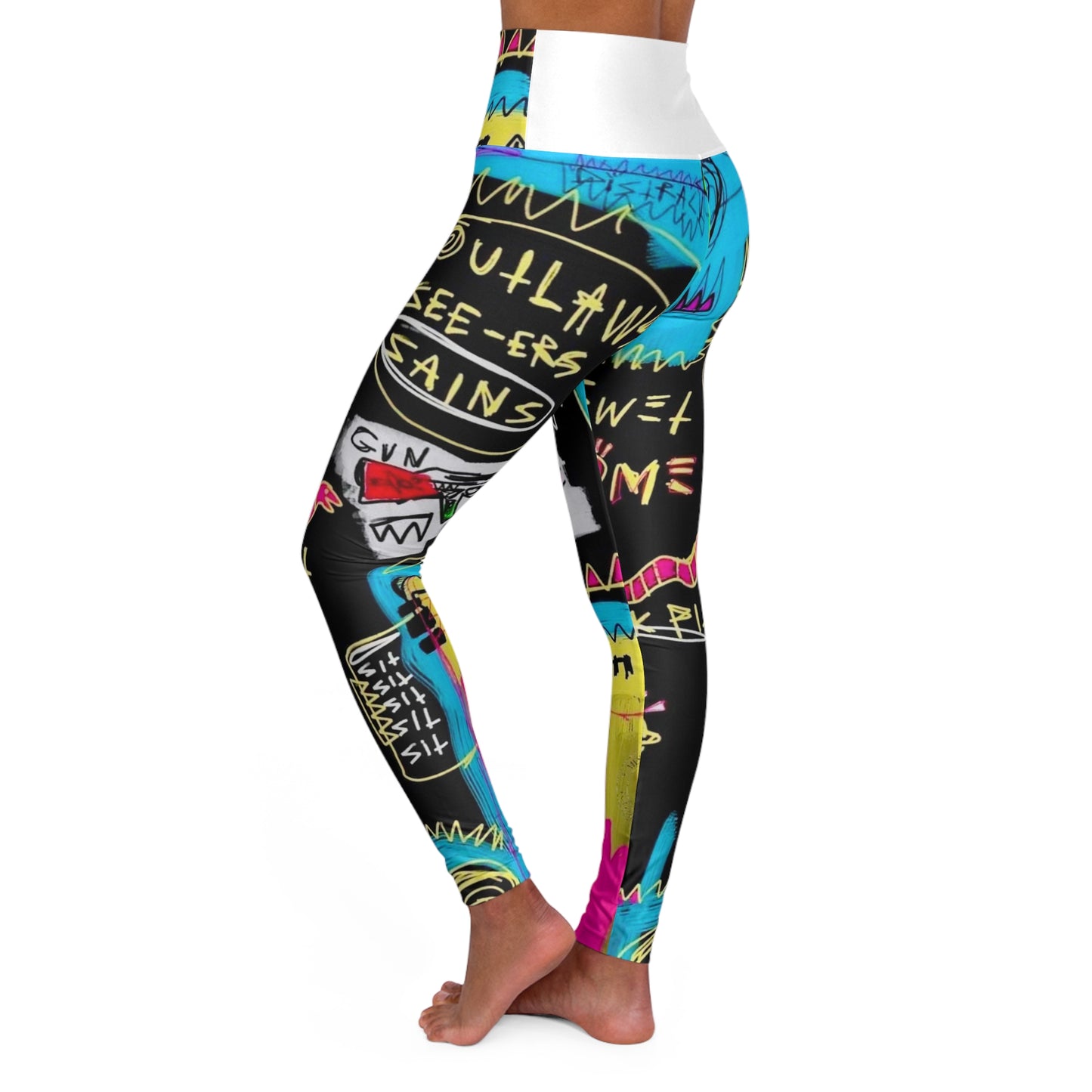 High Waisted Yoga Leggings (AOP)