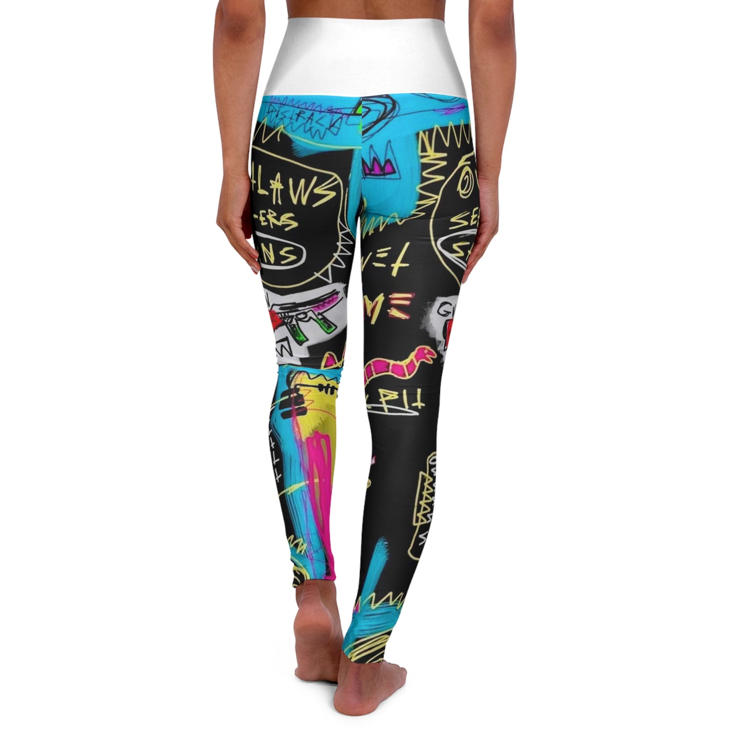 High Waisted Yoga Leggings (AOP)