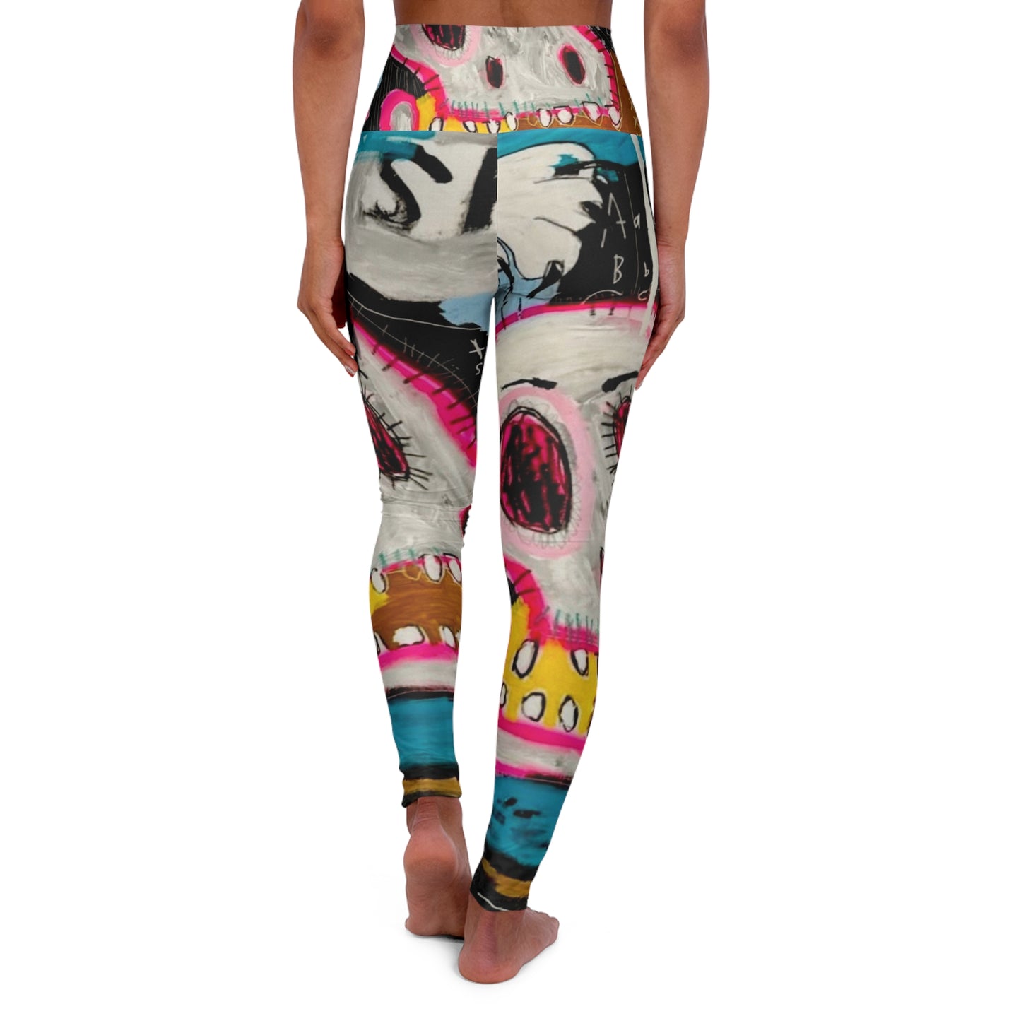 High Waisted Yoga Leggings (AOP) by Dani Wilson