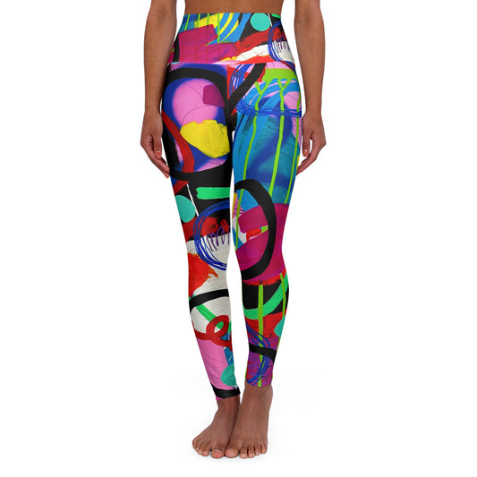 High Waisted Leggings (AOP) by Dani Wilson