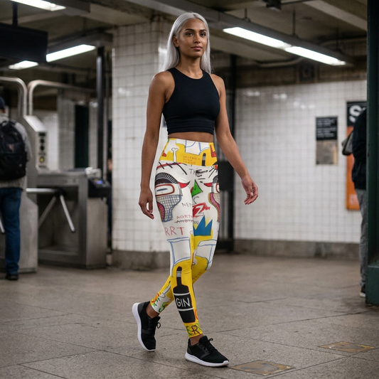 High Waisted Yoga Leggings (AOP) by Dani Wilson