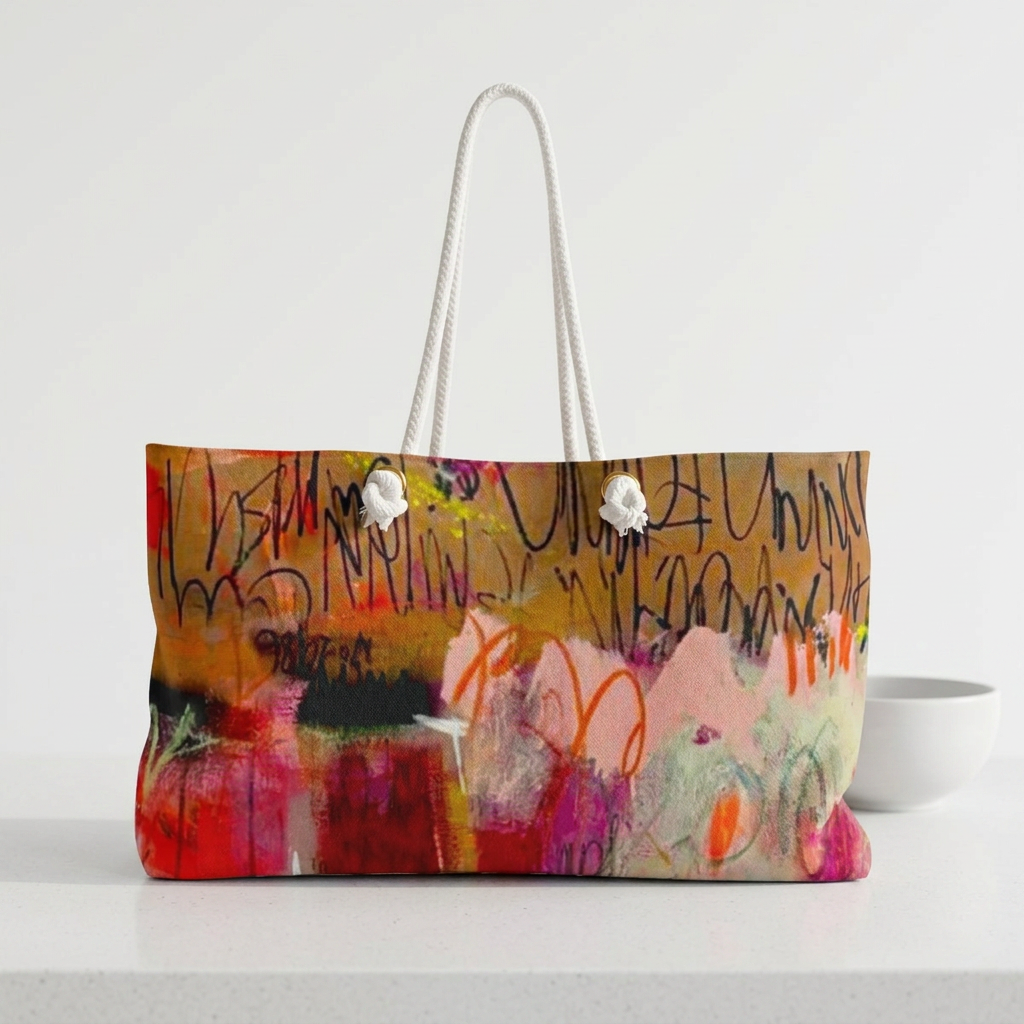 Abstract Graffiti Art 24x13 Cotton Tote Bag