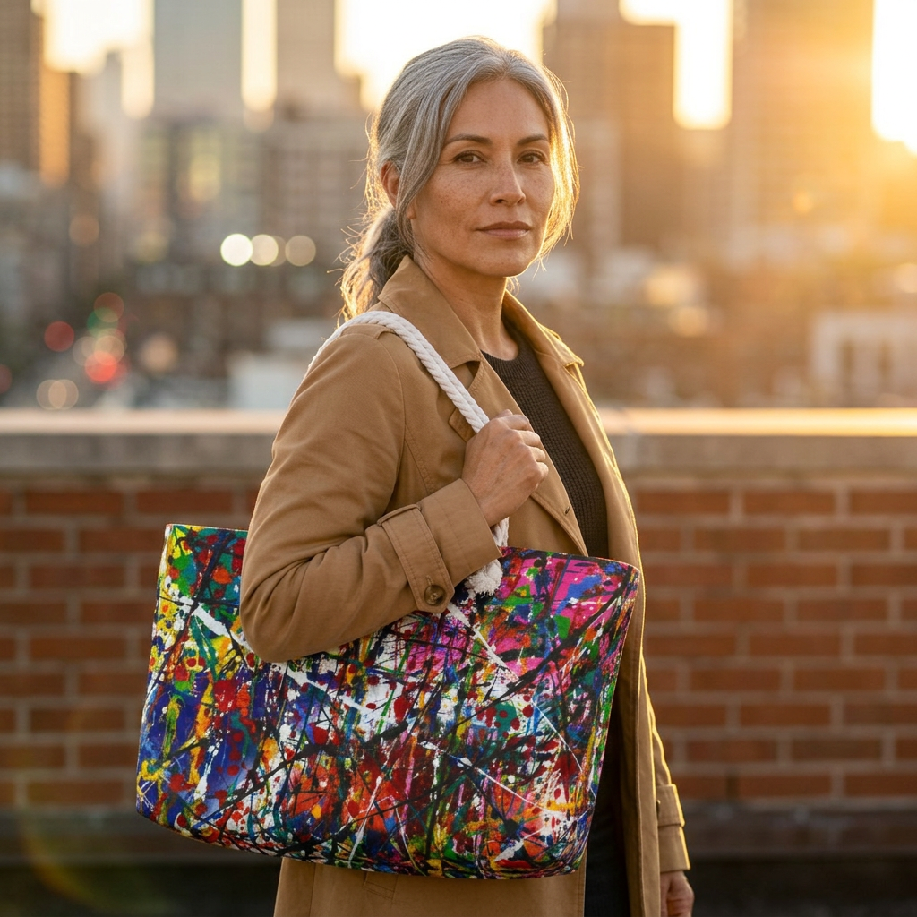 Abstract Art Tote Bag by Dani Wilson