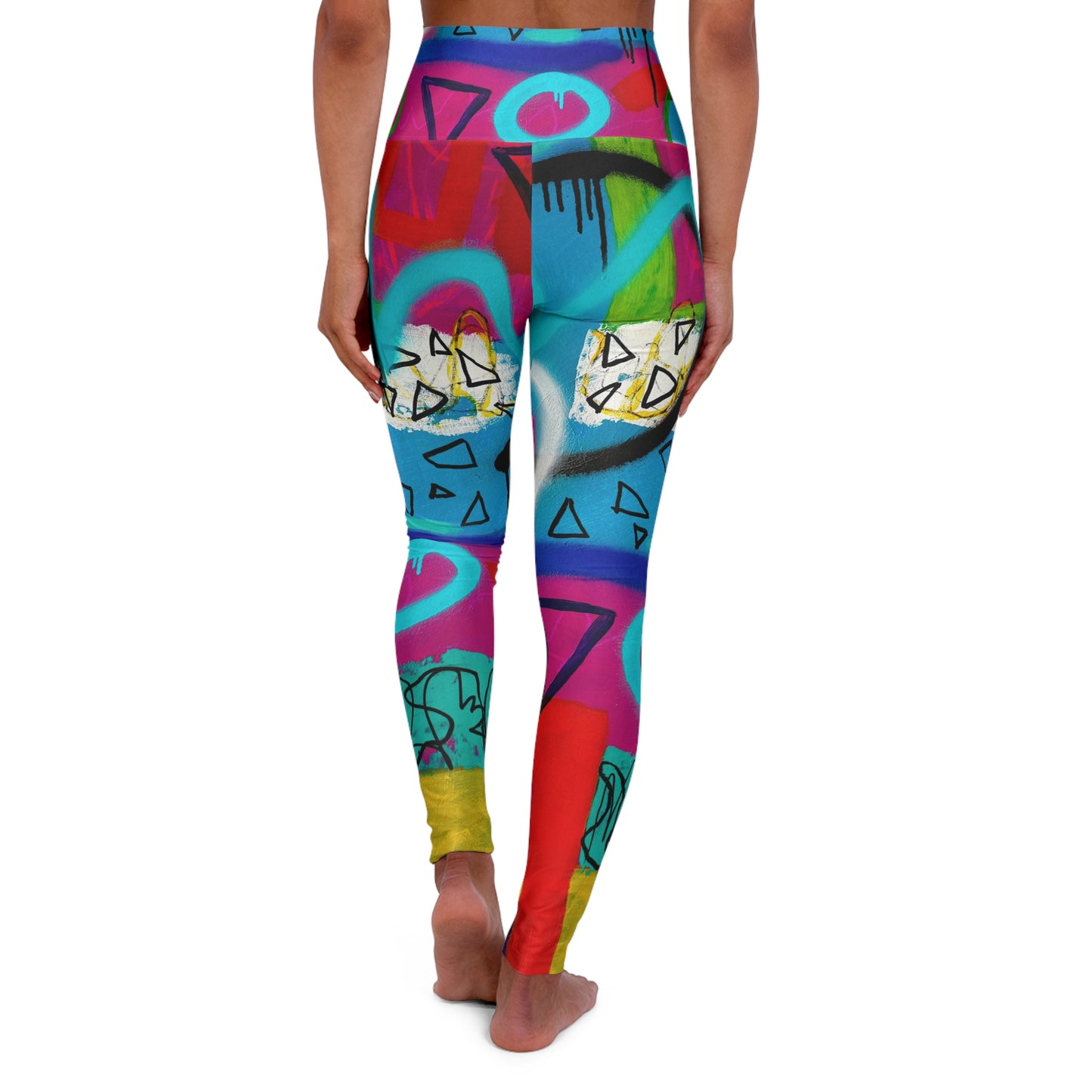 High Waisted Leggings (AOP) by Dani Wilson