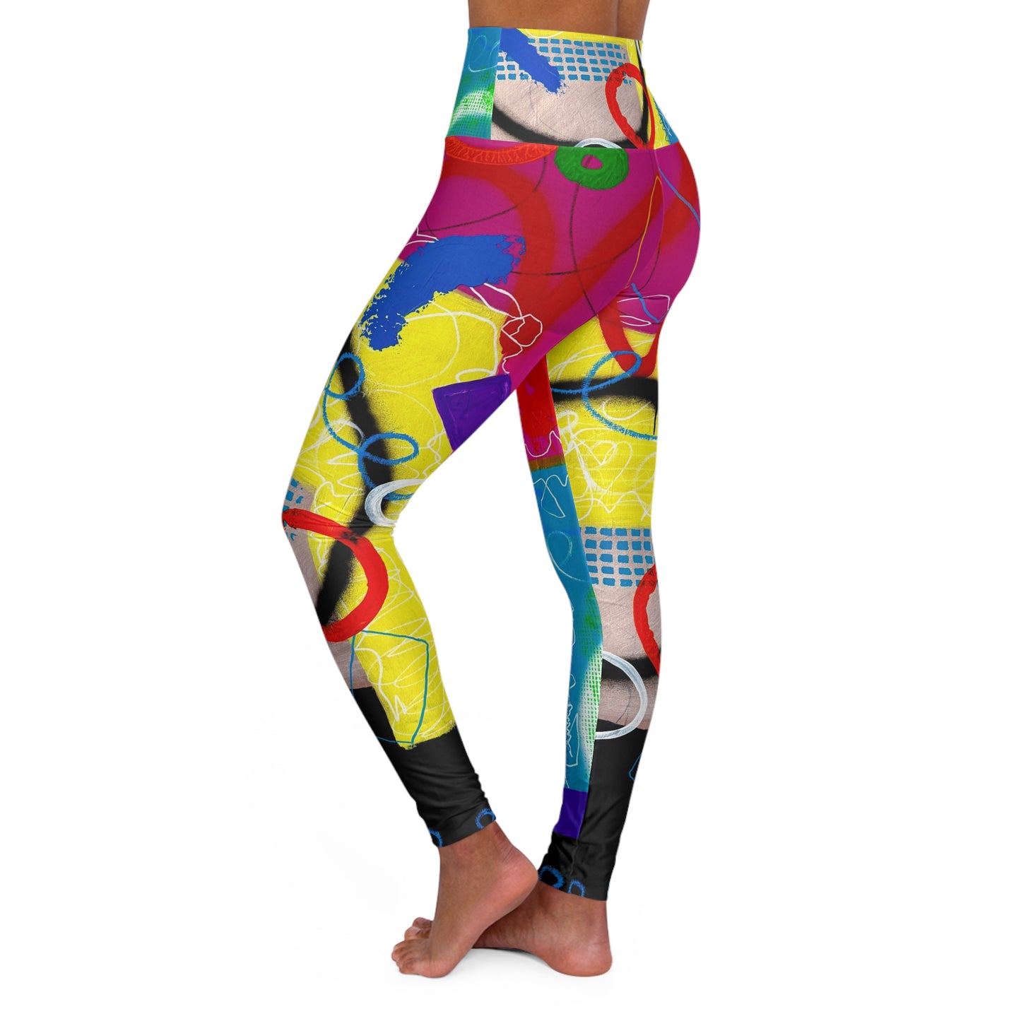 High Waisted Leggings (AOP) by Dani Wilson
