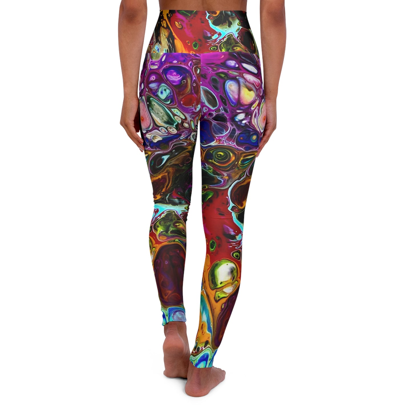 High Waisted Yoga Leggings (AOP)