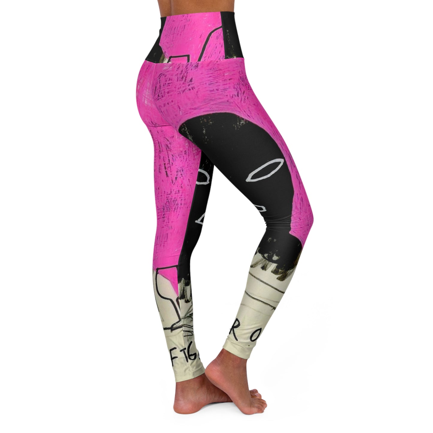 High Waisted Yoga Leggings (AOP)