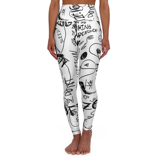 High Waisted Yoga Leggings (AOP)by Dani Wilson