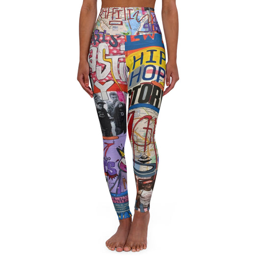 High Waisted Yoga Leggings (AOP) by Dani Wilson