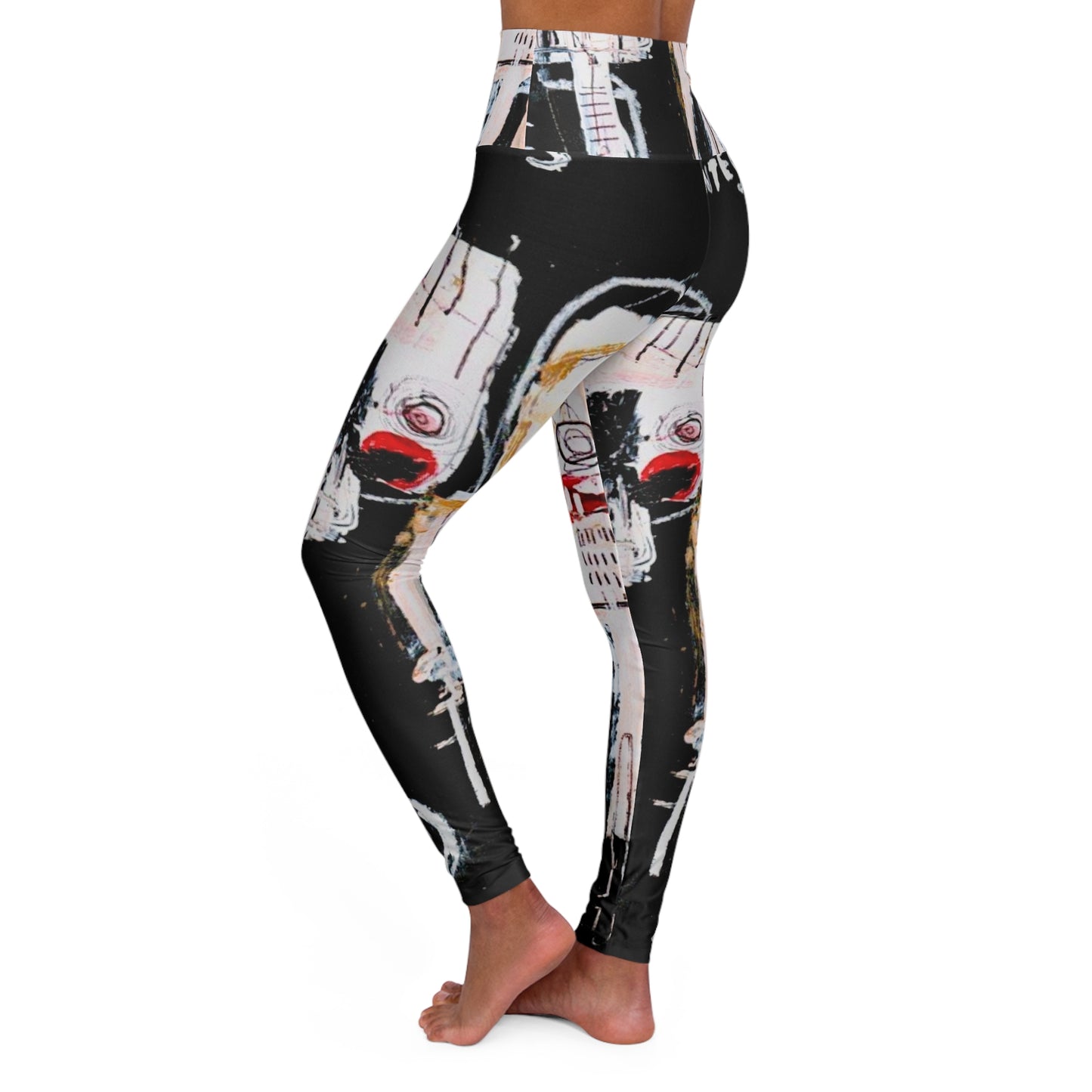 Graffiti High Waisted Yoga Leggings (AOP)