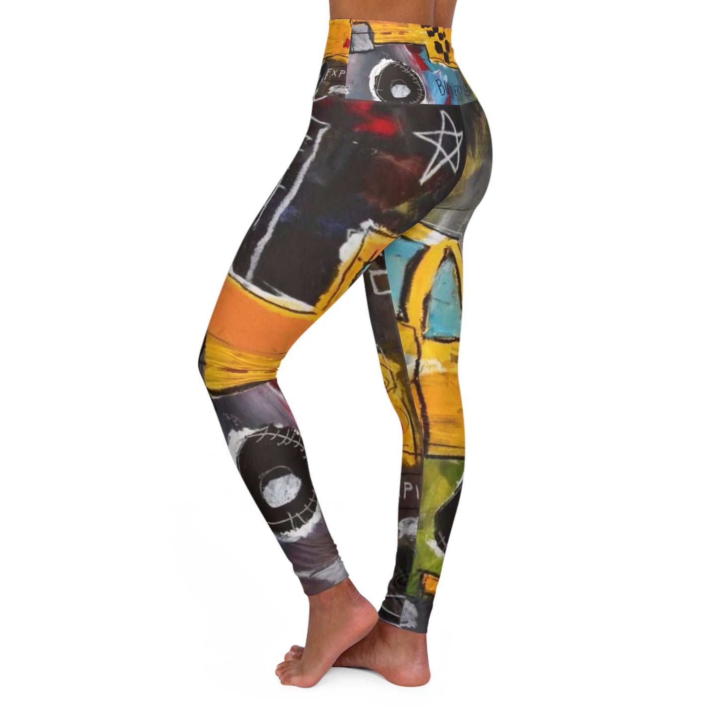 High Waisted Yoga Leggings (AOP)