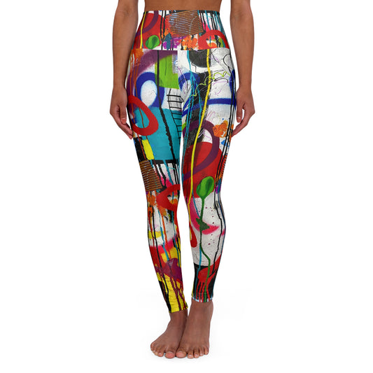 High Waisted Leggings (AOP) by Dani Wilson
