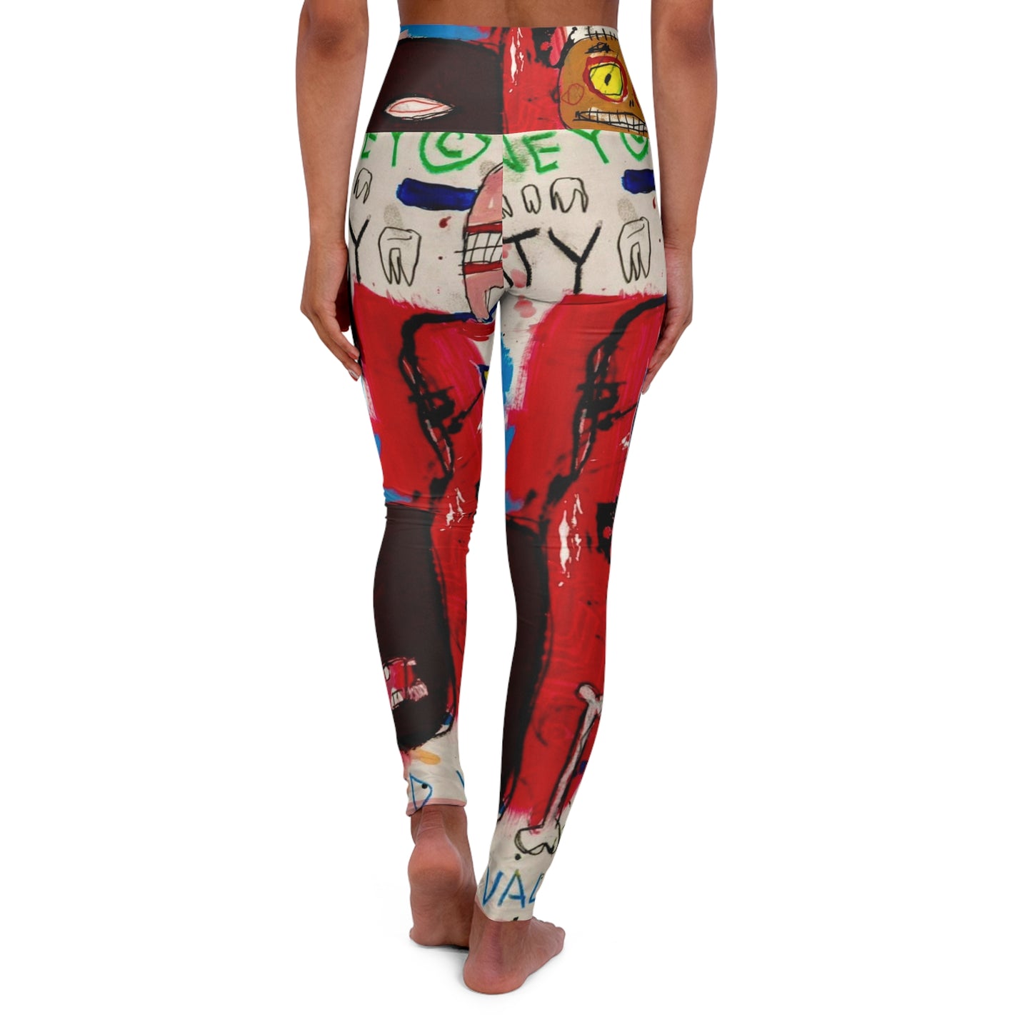 High Waisted Yoga Leggings (AOP) by Dani Wilson