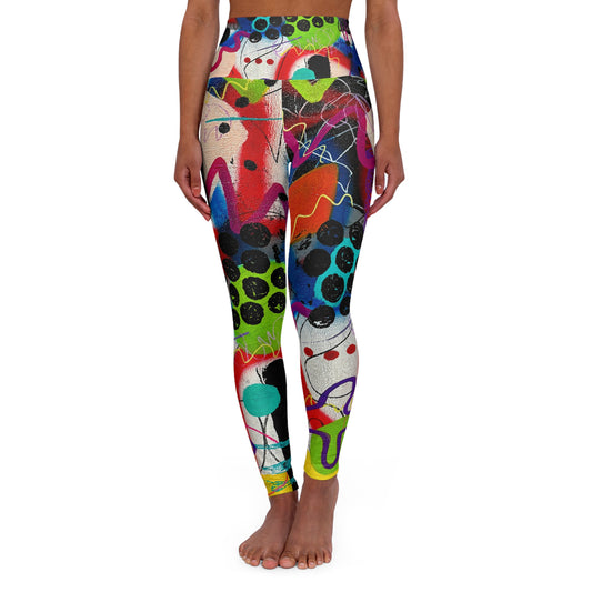 High Waisted Leggings (AOP) by Dani Wilson