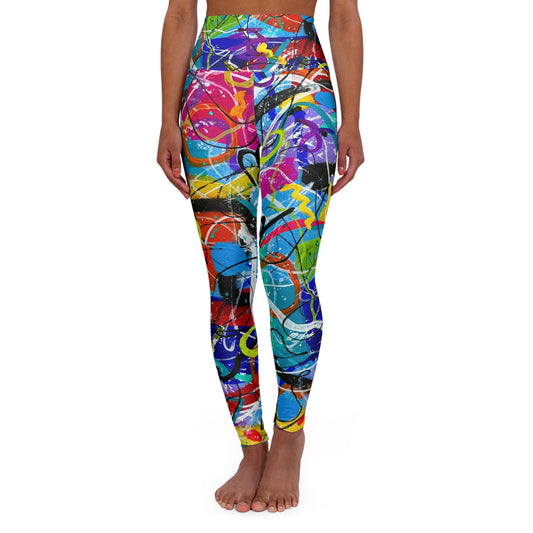 High Waisted Leggings (AOP) by Dani Wilson